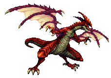 ドラゴンのドット絵